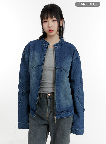 unisex-denim-jacket-ca401 / Dark blue