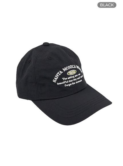 santa-monica-beach-baseball-cap-oy427 / Black