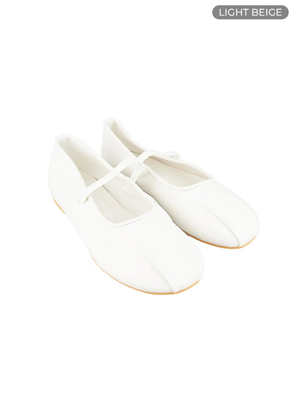 lettered-flats-ou427 / Light beige