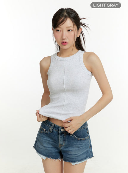 solid-cotton-tank-top-cu426 / Light gray