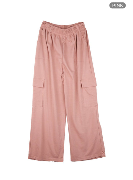 cargo-baggy-sweatpants-cy430 / Pink