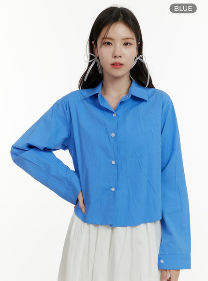 collared-button-up-shirt-oa405 / Blue