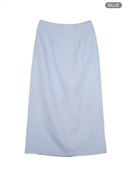 classic-maxi-skirt-ou413 / Blue