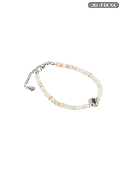 beaded-bliss-bracelet-ou418 / Light beige