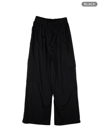 cargo-baggy-sweatpants-cy430 / Black