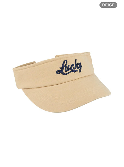 cotton-visor-ou427 / Beige