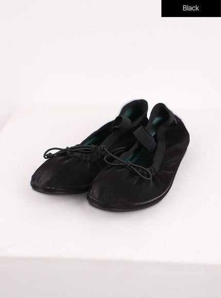 bowknot-ballet-mary-jane-flats-oj429 / Black