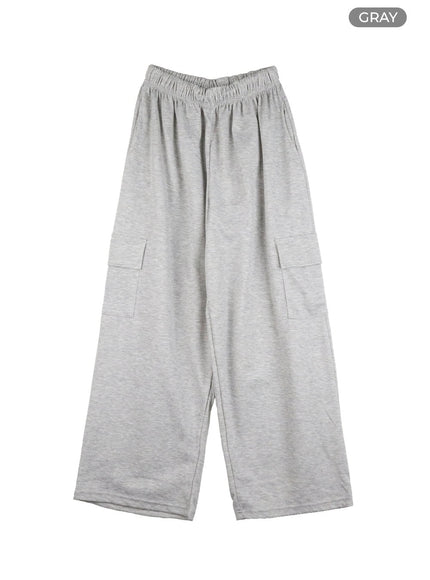 cargo-sweatpants-ol408 / Gray