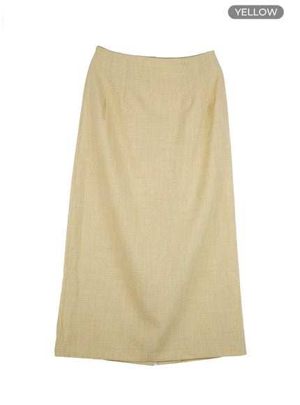 classic-maxi-skirt-ou413 / Yellow