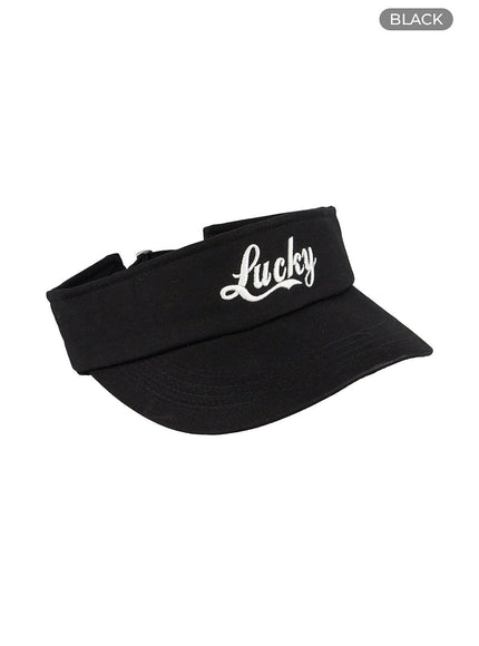 cotton-visor-ou427 / Black