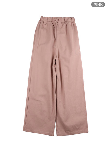 pintuck-wide-leg-trousers-oa419 / Pink