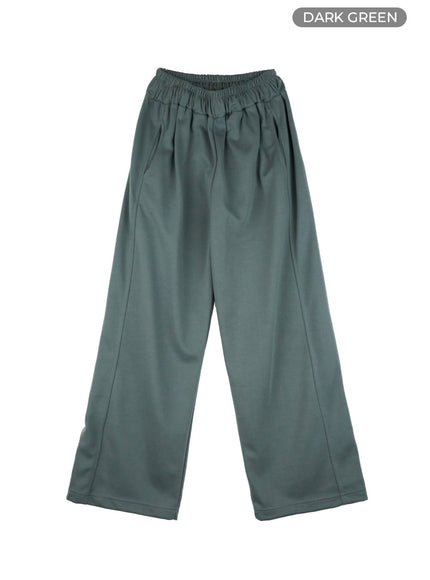 cozy-fit-banded-sweatpants-ol401 / Dark green