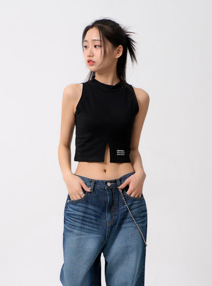 Slit Cropped Top BM306