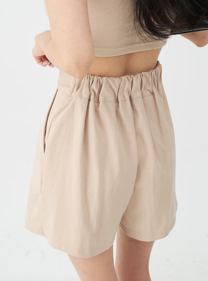 Cropped Sleeveless Top and Shorts Set IJ23