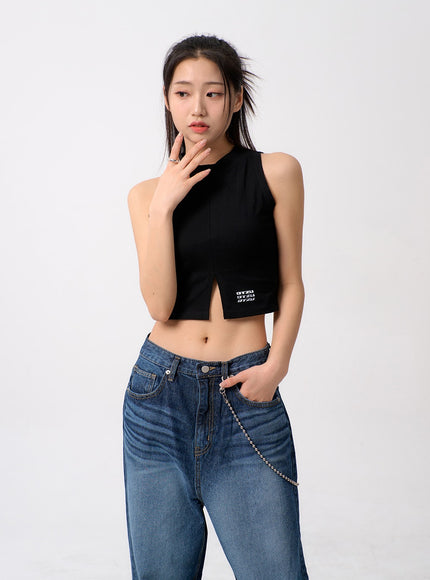 Slit Cropped Top BM306