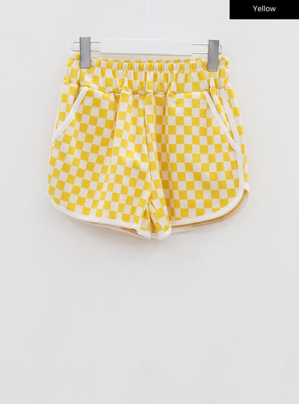 Checkered Tank Top and Shorts Set BU12