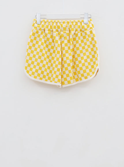 Checkered Tank Top and Shorts Set BU12