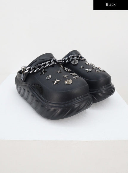 Chain Stud Clogs BA328